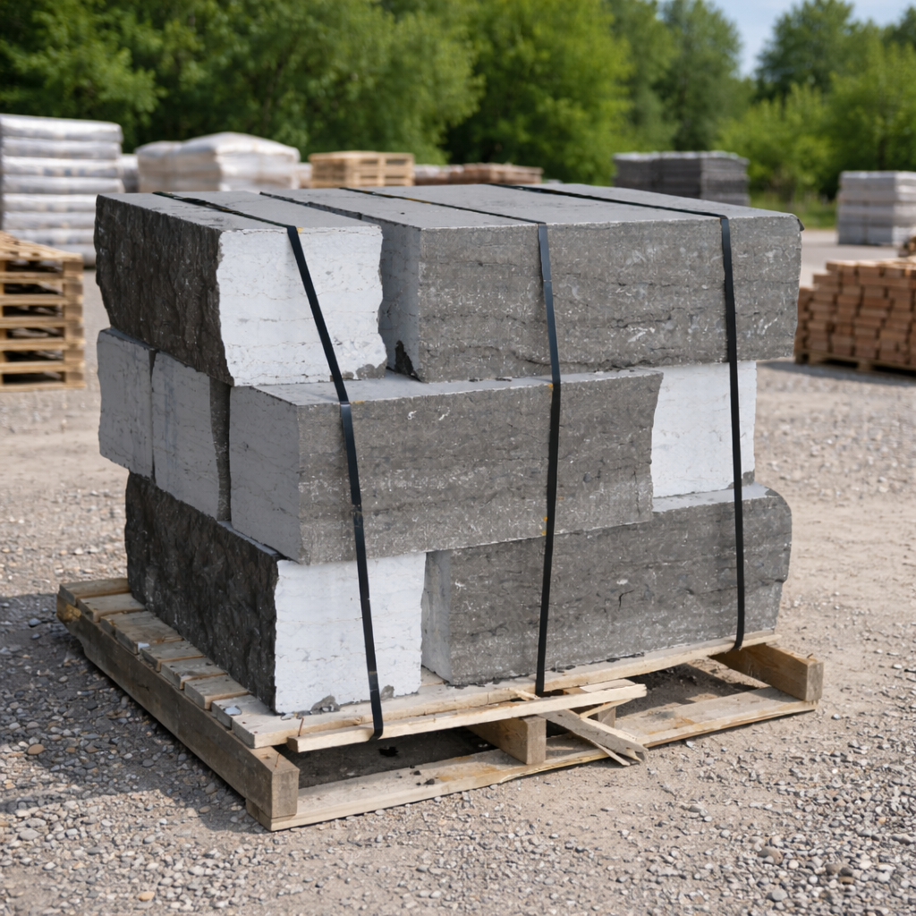 Sawn boulders